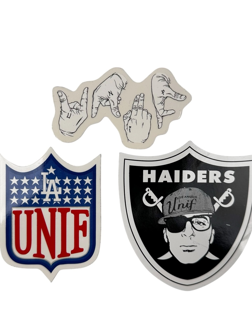 UNIF Clothing Rare Sticker Lot of 3